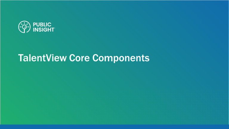 TalentView Core Components Tutorial